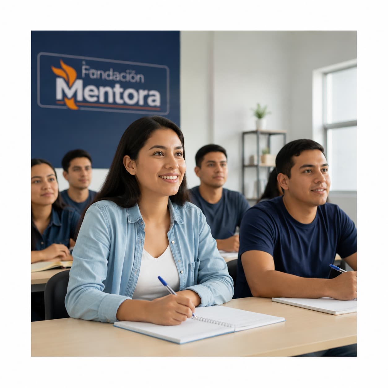 Programa de educación y capacitación profesional de Fundación Mentora para el desarrollo de habilidades y oportunidades laborales.